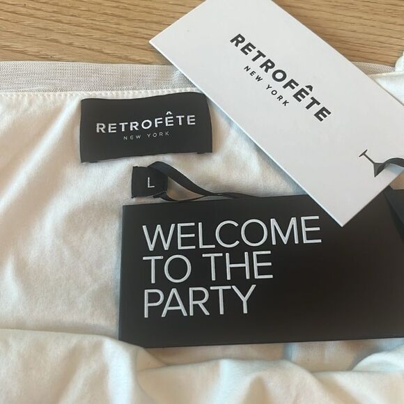 NWT  Retrofete Adele Ruched Strapless Maxi Dress size Large - Picture 4 of 9